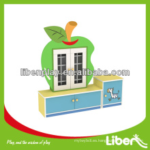 Hotsale embroma el estante de la taza de té de los muebles, gabinete de madera de los niños en forma de la fruta de la historieta LE.SJ.092